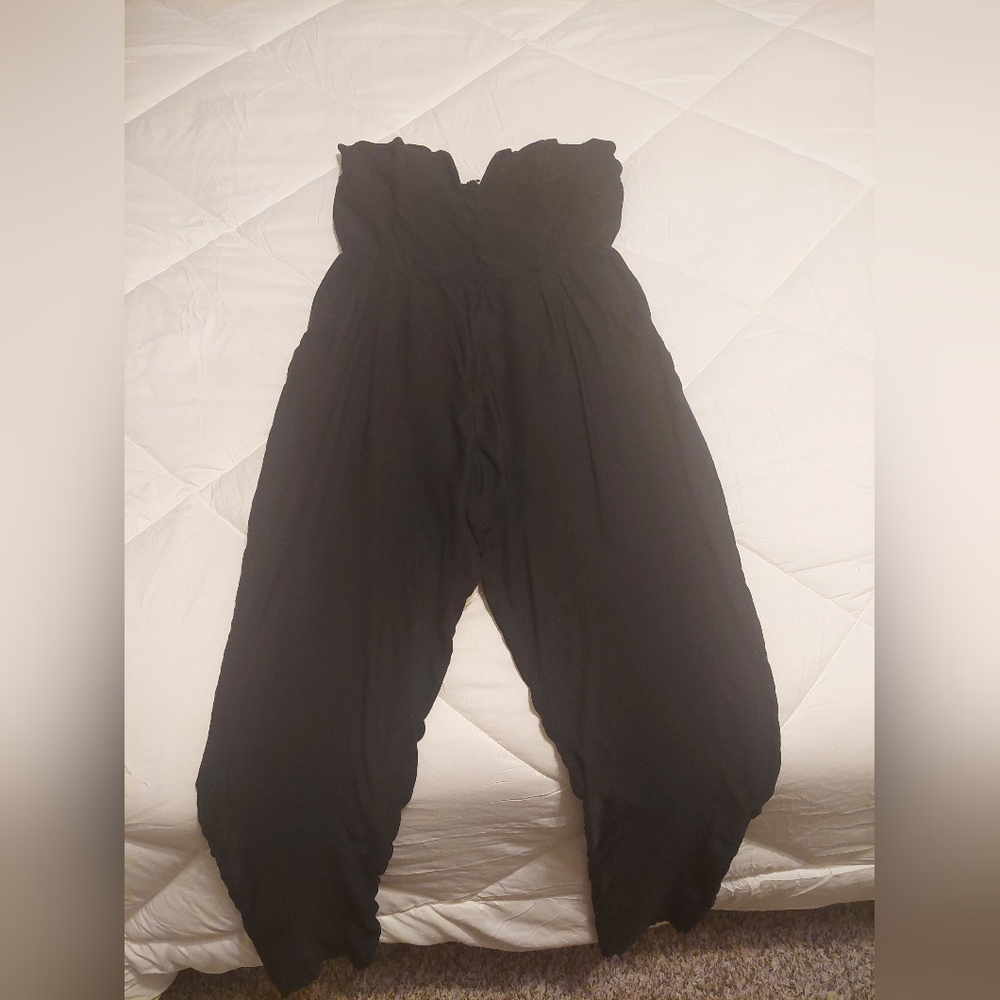 Strapless Jumpsuit, Deep V Neck, Stretchy - Picture 15 of 15